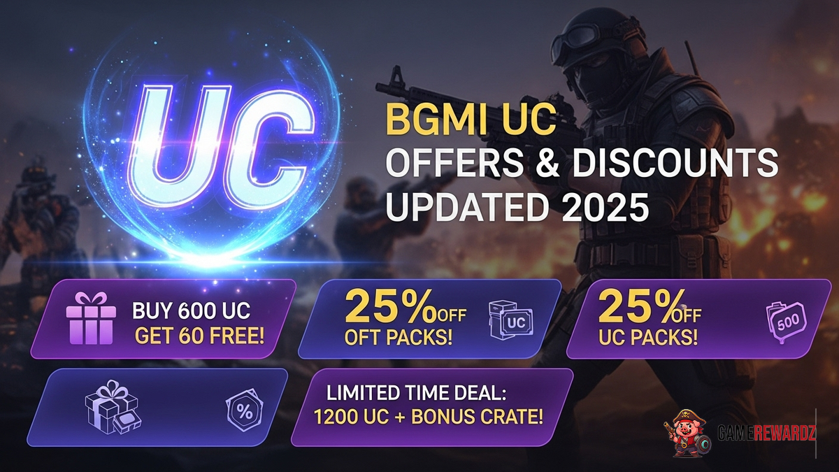 BGMI UC Offers &amp; Discounts Updated 2025